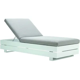 Loungesystem Boxx Sonnenliege - 301 - weiß wetterfest 737 - light-grey