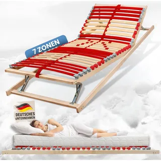 Coemo Lattenrost "RUBY" 90x200 cm mit Kopf- & Fußteilverstellung 28 Leisten