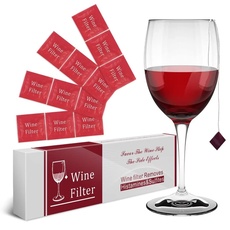 Weinfilter, vermeiden effektiv Kopfschmerzen und Übelkeit, verhindern Rotweinallergie-Symptome (12 Stück)