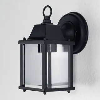 LEDVANCE Außenleuchte Aluminium 22,5 cm E27 inkl. Bewegungsmelder schwarz