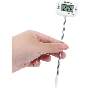 Baby-Milchthermometer, LCD-Digital-Milchtemperaturtester Mit Langer Sonde, Digital Küchenthermometer, Hochpräzises Süßigkeiten-Thermometer, Mehrzweck-Lebensmittel-Fleisch-Thermometer Zum Grillen