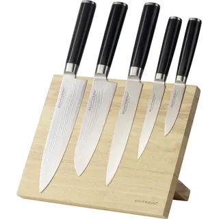 Echtwerk Damastmesser Set 6-tlg. khaki