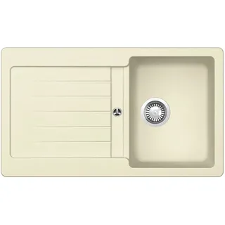 Respekta Einbauspüle Massivgranit Austin 86 cm x 50 cm Vanille