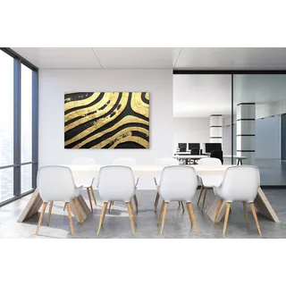 Queence »In Love with Gold« Abstrakt 1 Stk. tlg. mit sehr guten Schallabsorptions-Eigenschaften,