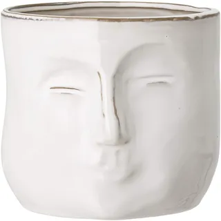 Bloomingville Blumentopf 18 x 16,5 x 15 cm weiß