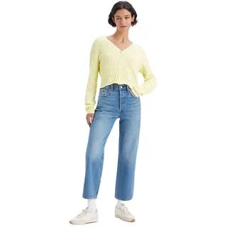 Levi's Damen Ribcage Straight Ankle Jeans,Dance Around,29W / 29L