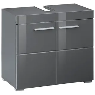 INOSIGN Waschbeckenunterschrank »Avena«, Waschtisch 2türig- Aussparung 26/8 cm - (B/T/H) 60/34/56 cm, grau