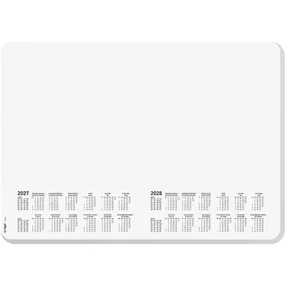 SIGEL H7501 Papier-Schreibtischunterlage DIN A3, Kalender 2027 2028, dotted, 30 Blatt, mit abgerundeten Ecken, Schreibunterlage zum Abreißen aus nachhaltigem Papier