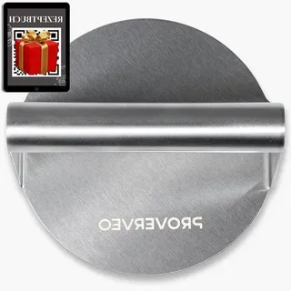 Smash Burger Presse – Professionelle Hamburgerpresse – 1 Stück – Edelstahl – 14 cm