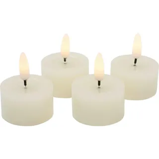 Ambia Home Teelicht MIT Led , Creme , Kunststoff, Paraffin , 2.5 cm , Dekoration, Kerzen & Kerzenhalter, Teelichter