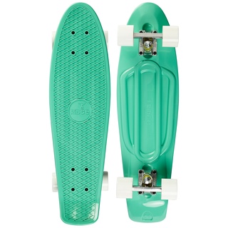 Ridge Skateboards Pastel 27" Cruiser Nickel Board, 69cm, EU-hergestelltes Skateboard, Komplett