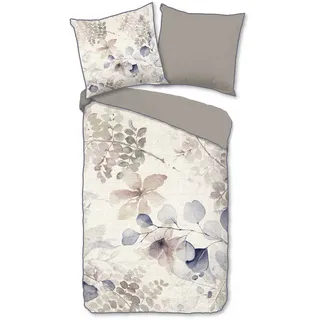 Wendebettwäsche , Multicolor , Textil , Blätter , 155x220 cm , atmungsaktiv , Heimtextilien, Bettwäsche & Leintücher, Bettwäsche, Wendebettwäsche