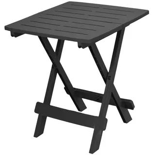 Progarden | Klapptisch Balkon - 70 cm - Antrazit - Platzsparend - Ideal für Garten und Camping - Schwarz