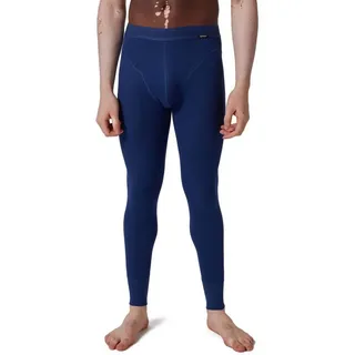 SKINY Lange Unterhose Herren Pant lang Cotton Retro (Stück, 1-St) - blau L