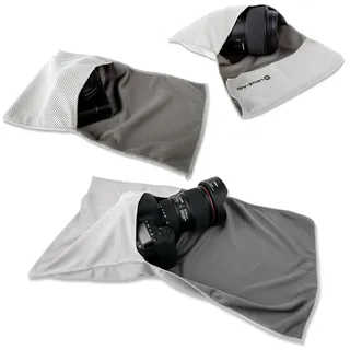 LENS-AID Mikrofaser Einschlagtuch für Kamera, Objektiv, DSLR - 3er-Set