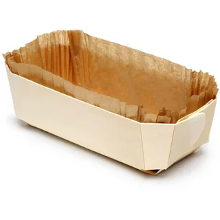 FaisTonGateau - 10 Stück Backform Paniwood Archiduc aus Holz – Backform aus Holz mit gefalteter Papierkassette