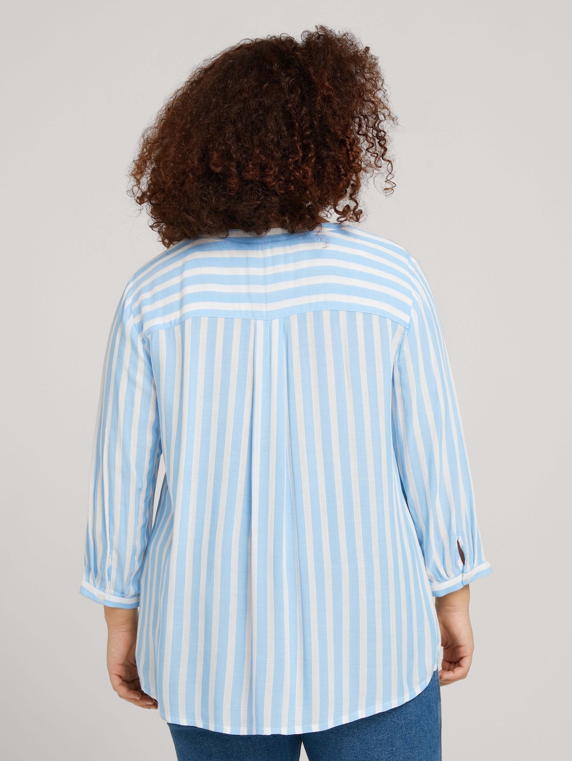 Bild von Damen Plussize Bluse mit Streifen Gr. 54