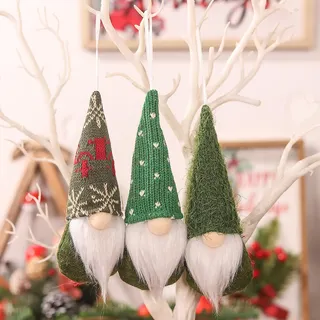 3 Stück Weihnachtswichtel Wichtel Figuren Weihnachten Dekoration Weihnachtsdeko Weihnachten Deko Wichtel Klein Skandinavisch Wichtel Anhänger Weihnachtsschmuck Christbaum Figuren Anhänge (02)