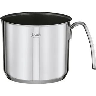 Milchtopf RÖSLE "MOMENTS, Ø 14 cm PTFE ProPlex", silberfarben, B:15cm H:12,5cm L:20cm Ø:14cm, Töpfe, Milchtopf