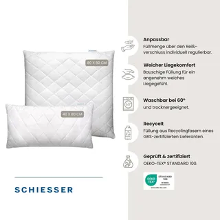 SCHIESSER Hygge 40 x 80 cm Weiß