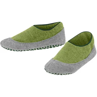 Falke Kinder Stoppersocken Cosy Slipper K HP Wolle rutschhemmende Noppen 1 Paar, Grün (Bamboo 7650), 27-28