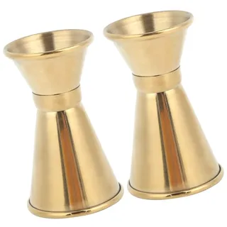 Bar Messbecher Edelstahl Vielseitiger Messbecher Weinglas Unze Tasse Cocktail Jigger Getränk Flüssigkeit Messgeräte Gold(S)