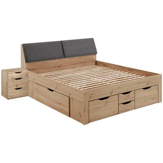 RELITA »Maxi« mit Schubladen und Stauraum im Kopfteil: braun