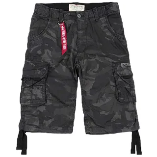 Alpha Industries Jet Short Camo Für Cargos, Black Camo, 31