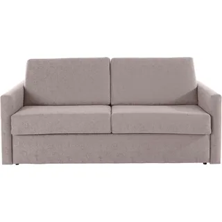 Places of Style Schlafsofa »GOLDPOINT 182cm, Dauerschläfer, Liegefläche 140/200 cm, «, 3-Sitzer mit Bettfunktion, Bonell-Federkernmatratze PLACES OF STYLE hellbraun