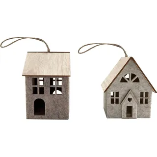 Boltze Deko-Anhänger Neyla 2-fach Sortiert Beige