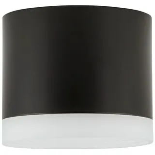 Deckenspot Deckenlampe Schwarz GX53 Ø 8,5 cm rund h: 7 cm flach klein Metall