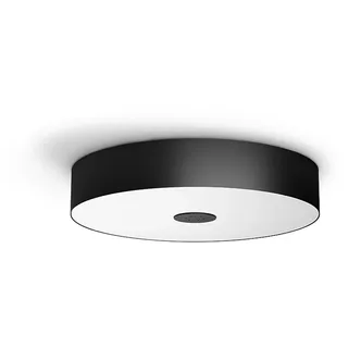 Philips Hue White ambience Deckenleuchte Fair, Intelligente Deckenbeleuchtung, Bluetooth, Schwarz, LED, Glas, Nicht austauschbare(s) Leuchtmittel - Schwarz