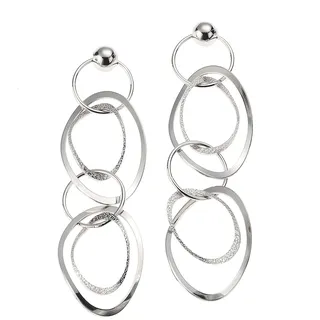 ZEEme Silber Ohrringe 925 Silber rhodiniert