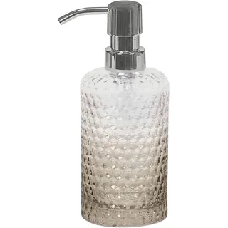 Kleine Wolke Seifenspender , Sandfarben , Glas , 7.6x12.7 cm , Kunststoffpumpe , Badaccessoires, Seifenspender