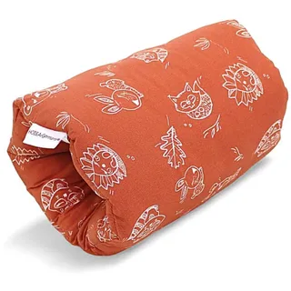 HOBEA-Germany Ministillkissen Arm-Stillkissen kleines Stillkissen für unterwegs Stillmuff Reisestillkissen in verschiedenen Designs (Waldbewohner rostrot)