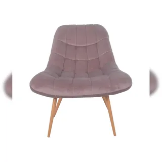 SalesFever Relaxsessel Toulon Polyester 76 x 85 x 85,6 cm Rosa