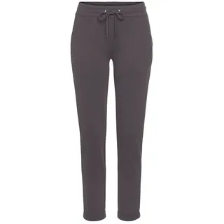 H.I.S. H.I.S, Sweathose Schlupfhose mit kleinem Aufschlag am Saum, Loungewear, braun