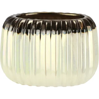 I.GE.A. Dekovase »Vase aus Keramik« Dekovase Blumenvase Modern für Tischdeko Tischvase Deko Trockenblume, beige