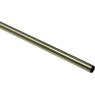 GARDINIA Gardinenstange Ø 16 mm Messing-Antik 120 cm, Einzelprogramm Memhis