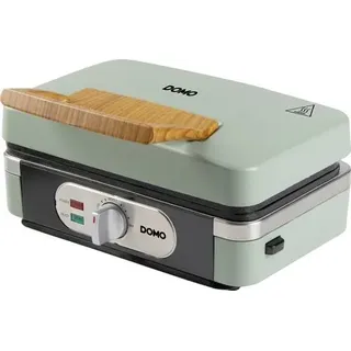DOMO SANDWICH-WAFFLE-GRILL 3-IN-1 Waffeleisen Salbei-Grün