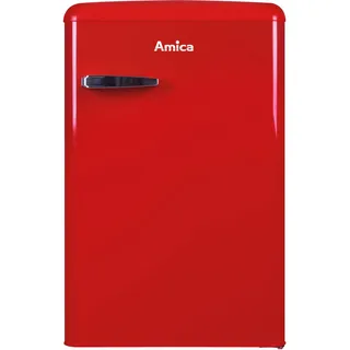 Amica VKS 15620-1 Vollraumkühlschrank (120 l, 875 mm hoch, Rot)