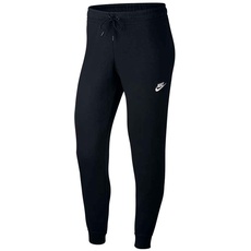 Nike Damen Nsw Essntl Tight Flc Sweatpants, Black/White, M EU