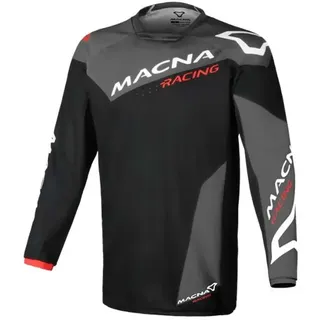 Macna Backyard-1 Langarm-trikot - Black / Grey - S