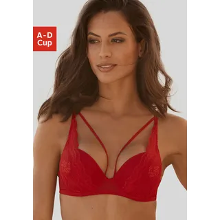 s.Oliver Push-up-BH »Alice«, mit Spitze und Bänder-Optik, Dessous s.Oliver rot 75