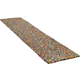 THEKO Wollteppich »Felty 2.2« rechteckig 22 mm Höhe Filzkugel-Teppich, reine Wolle, handgefertigt, auch als Läufer, bunt