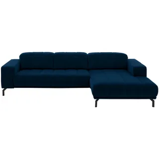 Beldomo Style Ecksofa , Dunkelblau , Textil , Ottomane rechts, L-Form , 293x195 cm , Goldenes M , Stoffauswahl, seitenverkehrt erhältlich, Rücken echt , Wohnzimmer, Sofas & Couches, Wohnlandschaften, Ecksofas
