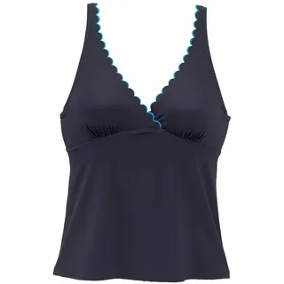 LASCANA Bügel-Tankini-Top Damen navy-türkis Gr.38 Cup C