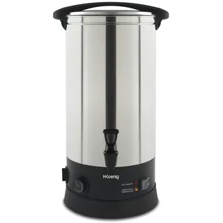 h.koenig Multifunktionaler LEGI25, Sterilisator für Einmachgläser und Zubereitung von heißen Rezepten, 25 l, 30 – 110 °C, Timer bis 120 min, Edelstahl, 2500 W