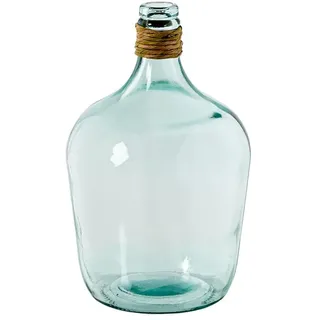 Yea Bodenvase aus Glas, transparent und natürlich, 17 x 17 x 31 cm