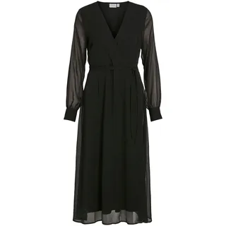 Vila VIFALIA V-Neck L/S MIDI Dress - NOOS